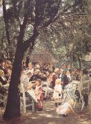 Max Liebermann Beer Garden in Munich (nn02) France oil painting reproduction